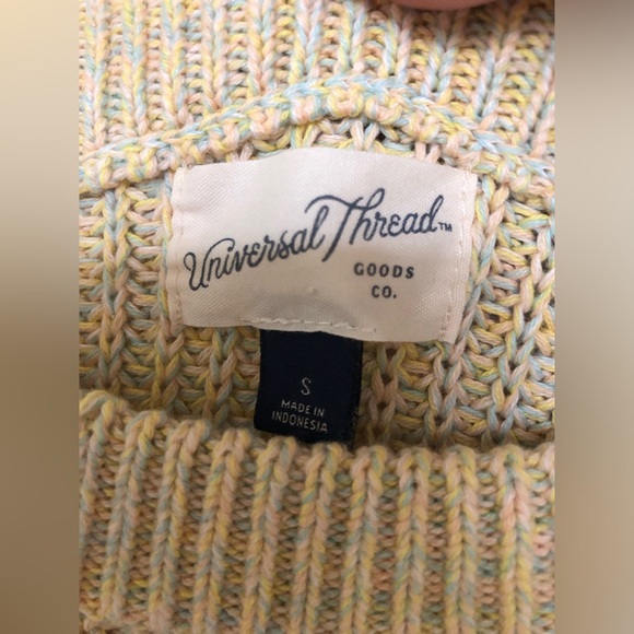 Universal Thread Light Yellow 100% Cotton Sweater - Picture 5 of 6